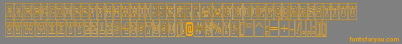 GildiatitulcmotlBold Font – Orange Fonts on Gray Background