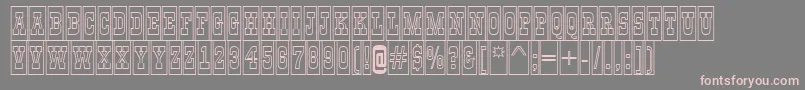 GildiatitulcmotlBold Font – Pink Fonts on Gray Background