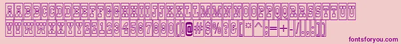 GildiatitulcmotlBold Font – Purple Fonts on Pink Background