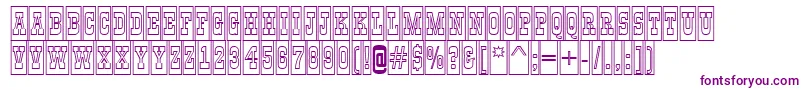 フォントGildiatitulcmotlBold – 紫色のフォント