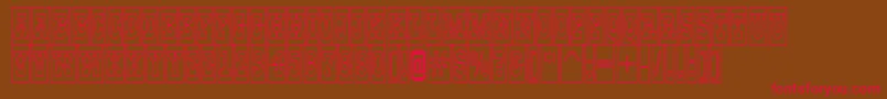 GildiatitulcmotlBold Font – Red Fonts on Brown Background