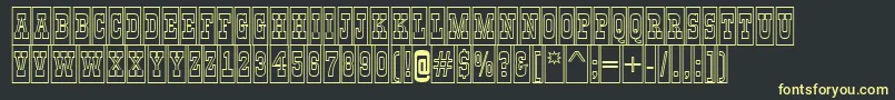 GildiatitulcmotlBold Font – Yellow Fonts on Black Background