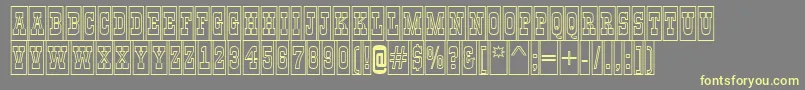 GildiatitulcmotlBold Font – Yellow Fonts on Gray Background