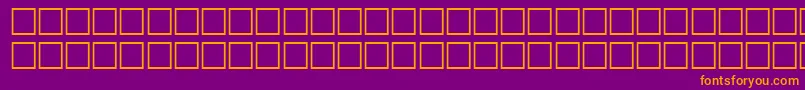 WonderRegular Font – Orange Fonts on Purple Background