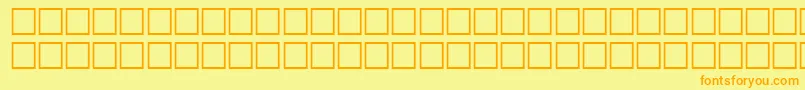 WonderRegular Font – Orange Fonts on Yellow Background