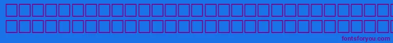 Police WonderRegular – polices violettes sur fond bleu