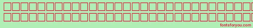 WonderRegular-Schriftart – Rote Schriften auf grünem Hintergrund