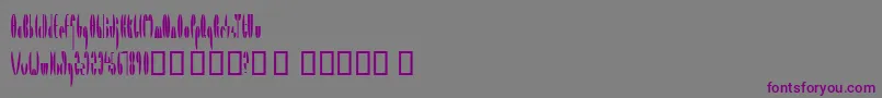 Шрифт TmParamountNormal – фиолетовые шрифты на сером фоне