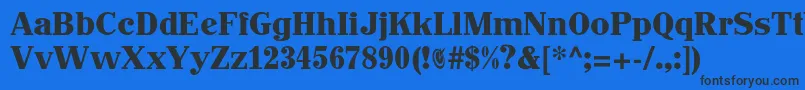 Johnhancockcp Font – Black Fonts on Blue Background