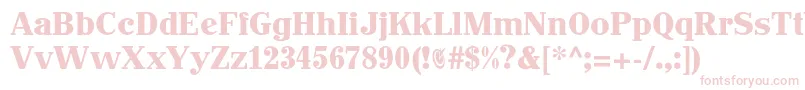 Czcionka Johnhancockcp – różowe czcionki