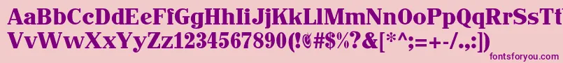 Johnhancockcp Font – Purple Fonts on Pink Background