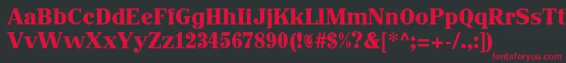 Johnhancockcp Font – Red Fonts on Black Background