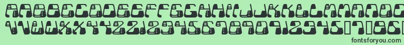 Metolurgy2Typeindex.Com Font – Black Fonts on Green Background