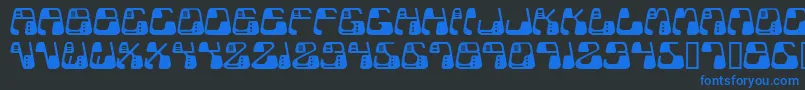 Metolurgy2Typeindex.Com Font – Blue Fonts on Black Background