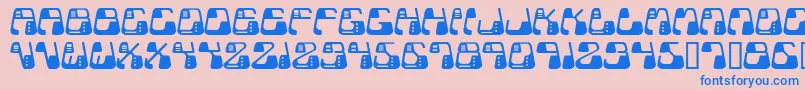 Metolurgy2Typeindex.Com Font – Blue Fonts on Pink Background
