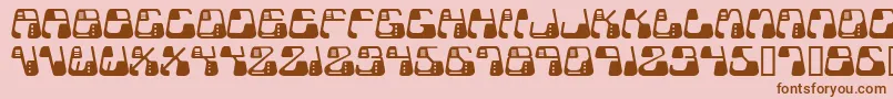 Metolurgy2Typeindex.Com Font – Brown Fonts on Pink Background