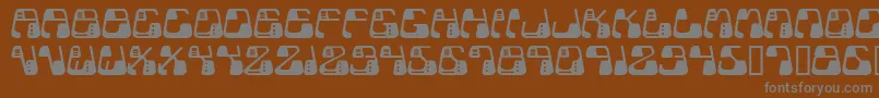 Metolurgy2Typeindex.Com Font – Gray Fonts on Brown Background