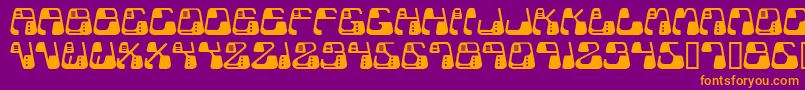 Metolurgy2Typeindex.Com Font – Orange Fonts on Purple Background