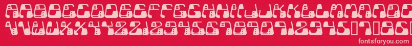 Metolurgy2Typeindex.Com Font – Pink Fonts on Red Background