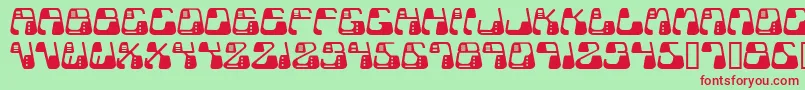 Metolurgy2Typeindex.Com Font – Red Fonts on Green Background