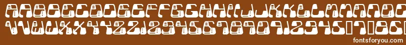 Metolurgy2Typeindex.Com Font – White Fonts on Brown Background