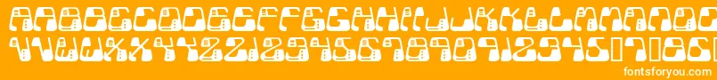 Metolurgy2Typeindex.Com Font – White Fonts on Orange Background