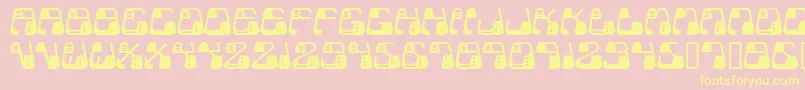 Metolurgy2Typeindex.Com Font – Yellow Fonts on Pink Background