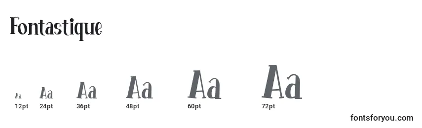 Размеры шрифта Fontastique