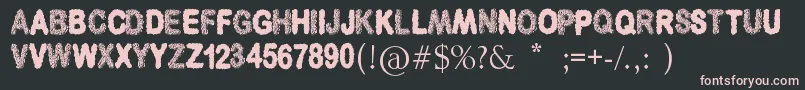3DCubesSolid Font – Pink Fonts on Black Background
