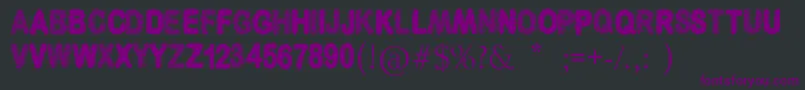 Шрифт 3DCubesSolid – фиолетовые шрифты на чёрном фоне