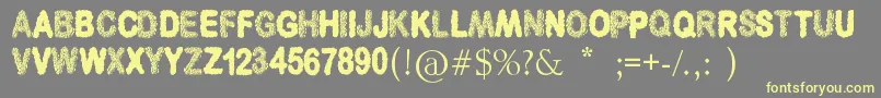 3DCubesSolid Font – Yellow Fonts on Gray Background