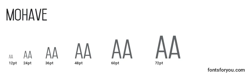 Mohave Font Sizes