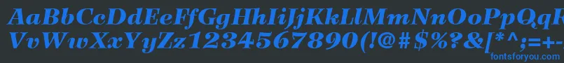 fuente WilkeLt96BlackItalic – Fuentes Azules Sobre Fondo Negro