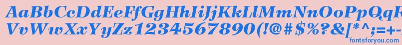 fuente WilkeLt96BlackItalic – Fuentes Azules Sobre Fondo Rosa