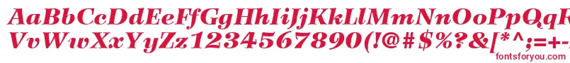 fuente WilkeLt96BlackItalic – Fuentes Rojas Sobre Fondo Blanco