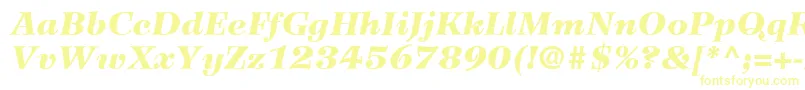 WilkeLt96BlackItalic Font – Yellow Fonts