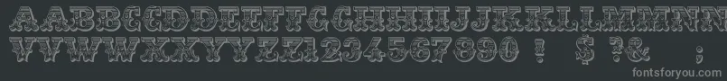 Jfringmaster Font – Gray Fonts on Black Background