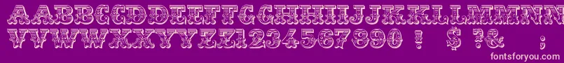 Jfringmaster Font – Pink Fonts on Purple Background
