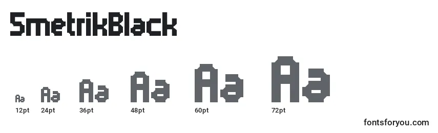 5metrikBlack Font Sizes