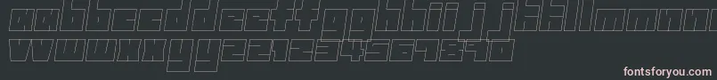 Freeze Font – Pink Fonts on Black Background
