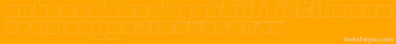 Freeze Font – Pink Fonts on Orange Background