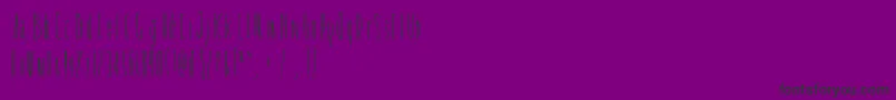 フォントTickleshits – 紫の背景に黒い文字