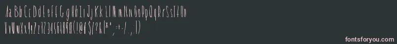 Tickleshits Font – Pink Fonts on Black Background