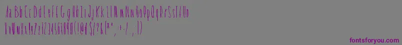 Tickleshits Font – Purple Fonts on Gray Background