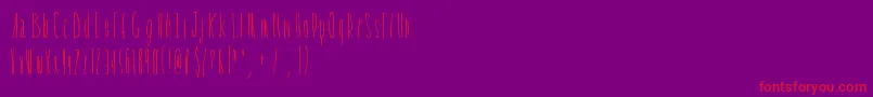 Tickleshits Font – Red Fonts on Purple Background