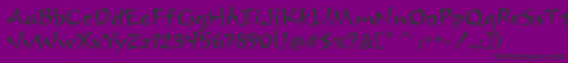 ArnovaitcTt Font – Black Fonts on Purple Background