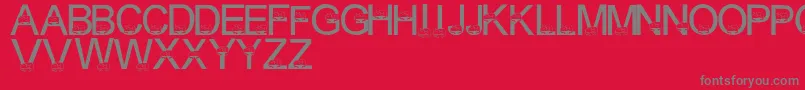 LmsCuddleCats Font – Gray Fonts on Red Background