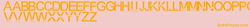 LmsCuddleCats Font – Orange Fonts on Pink Background