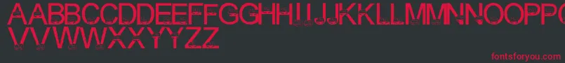 LmsCuddleCats Font – Red Fonts on Black Background