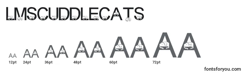 Размеры шрифта LmsCuddleCats